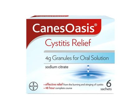 CanesOasis Cystitis Relief Cranberry Flavour Oral Solution (6 Sachets) For Discount