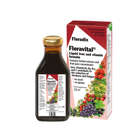 Floradix Floravital Liquid Iron (No Yeast or Gluten) 250ml For Discount