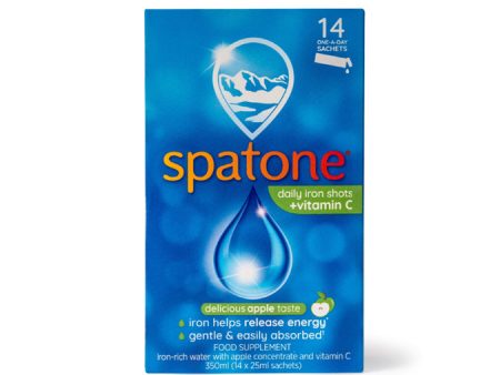 Spatone Daily Iron Shots: Apple + Vitamin C (14 Sachets) Hot on Sale