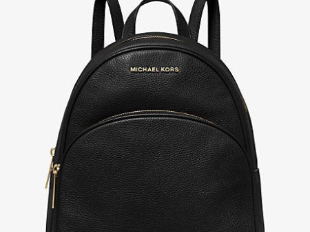 Abbey Medium Pebbled Leather Backpack Online now