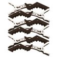 Termax Crocodile Clips 10 pack Black & White Online Hot Sale