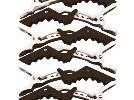 Termax Crocodile Clips 10 pack Black & White Online Hot Sale