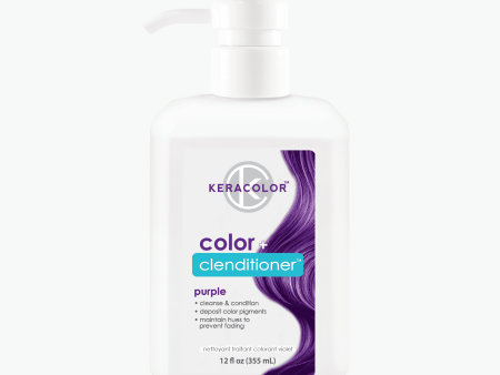 Keracolor Colour + Clenditioner Purple - 355ml Online Sale