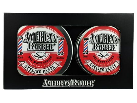 American Barber Styling Paste 50ml-100ml - DUO- PACK. For Sale