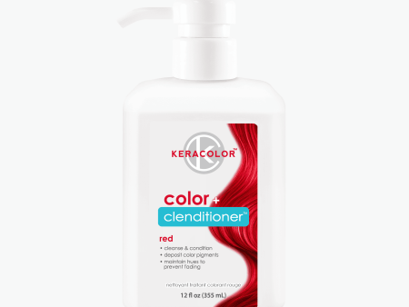 Keracolor Colour + Clenditioner Red - 355ml For Sale