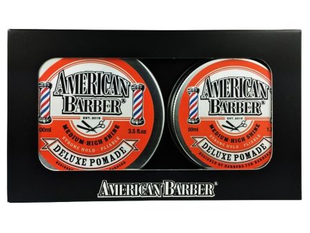 American Barber Deluxe Pomade 50ml-100ml - DUO- PACK. on Sale