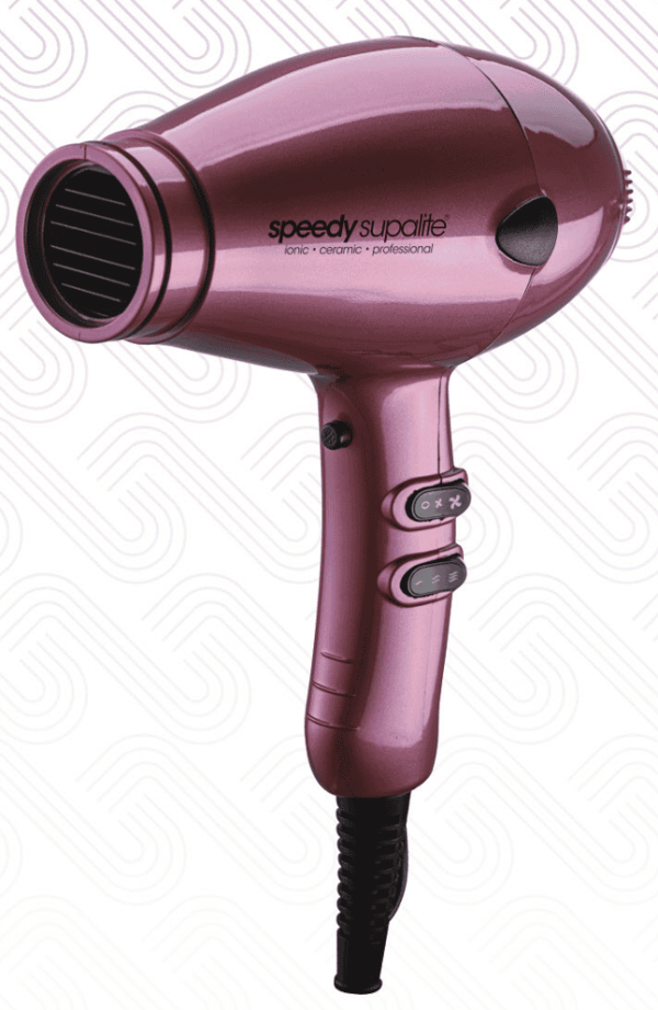 Speedy Supalite Professional Hairdryer - Blush with Diffuser Hot on Sale