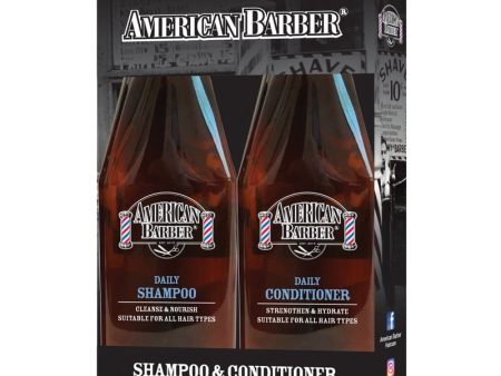 American Barber Daily Shampoo & Conditioner 300ml Duo For Discount