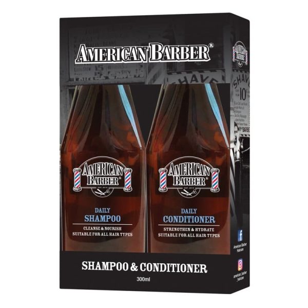 American Barber Daily Shampoo & Conditioner 300ml Duo For Discount