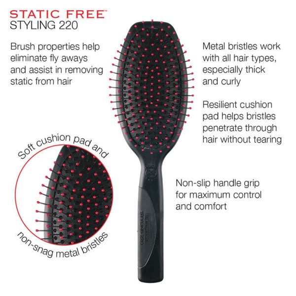 Cricket Static Free sf-220 Brush Cushion 220 Styling For Discount