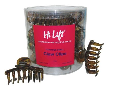 Tortoise Shell Claw Clips 20 Piece Tub on Sale