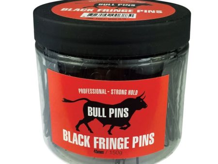 Bull Pins Fringe Pins Black 45mm 150g Tub Hot on Sale