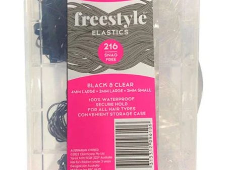 Gliders Elastics Mixed Black and Clear Elastics 216 4mm large 2mm large 2mm small Online Hot Sale