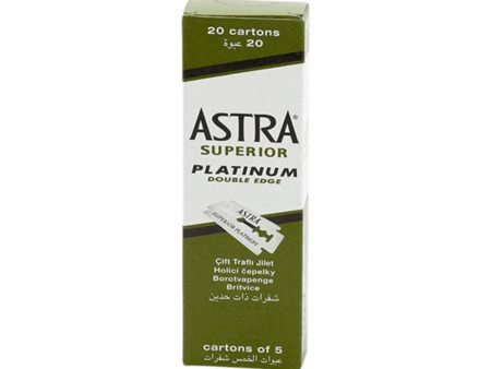 Astra Superior Double Edge Razor Blades 100pcs (20 Packets of 5) Fashion