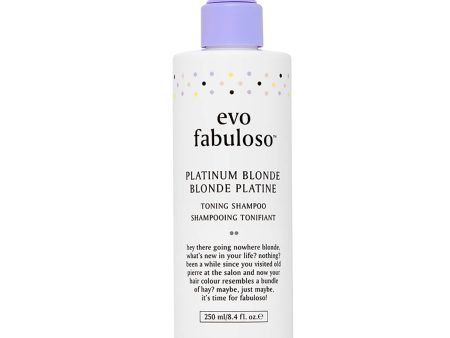 Evo Fabuloso Platinum Blonde Toning Shampoo Online Hot Sale