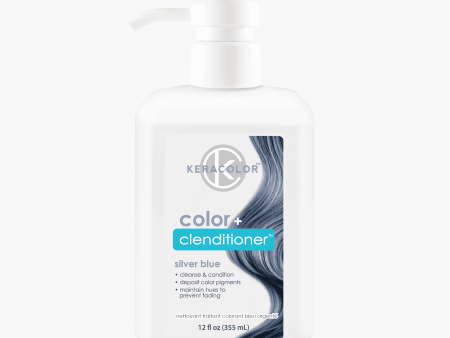 Keracolor Colour + Clenditioner Silver Blue - 355ml Supply