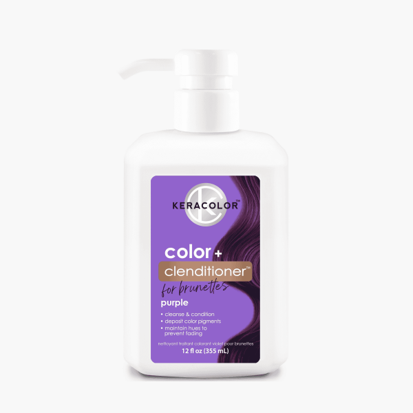 Keracolor Colour + Clenditioner for Brunettes Purple - 355ml Online Hot Sale