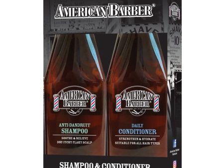 American Barber Anti Dan Shamp Cond 300ml Duo Hot on Sale