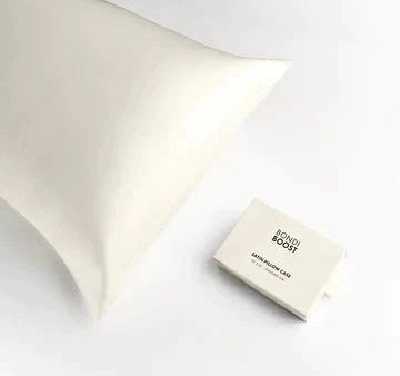 Bondi Boost Satin Pillowcase IVORY Standard size Fashion