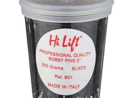 Hi Lift Bobby Pins Black 250g Tub For Cheap