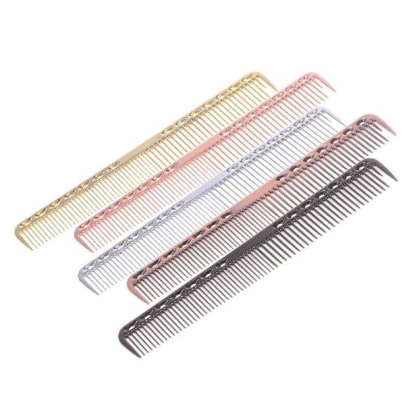 Assorted Metal Barber Combs Rose Gold Online Sale