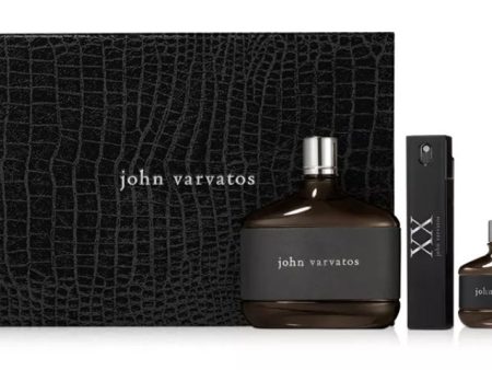 John Varvatos Men s Heritage 3 Piece Cologne Gift Set VALUE $139 Supply