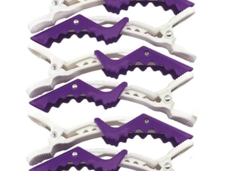 Termax Crocodile Clips 10 pack Purple & White For Sale