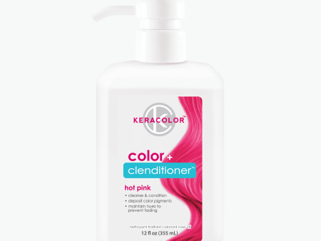 Keracolor Colour + Clenditioner Hot Pink - 355ml For Cheap