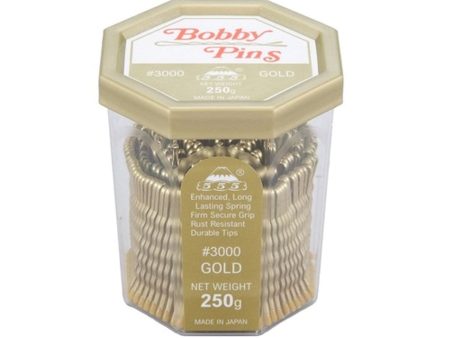 555 BOBBY PIN GOLD 2  250g Fashion