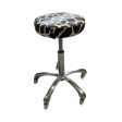 Giraffe Stool  5 star chrome   base For Sale