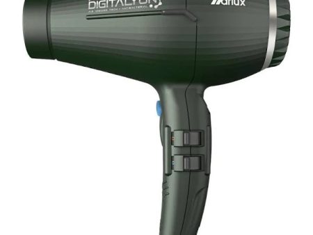 PARLUX DIGITALYON MATT BLACK GREEN HAIR DRYER Supply