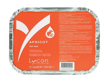 Lycojet Hot Wax Apricot 1KG - Lycon Hot on Sale