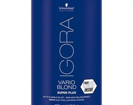 IGORA VARIO BLOND SUPER PLUS POWDER LIGHTENER (White) 450g Online now