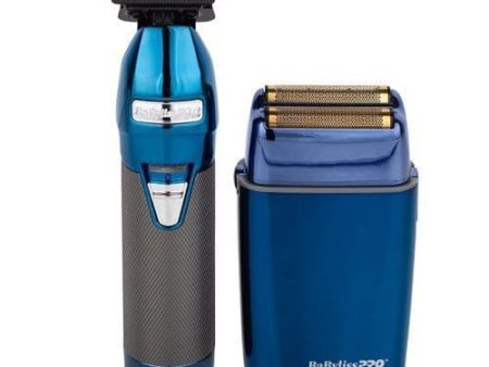 BabylissPRO FX Blue Outliner Trimer & Blue Foil Shaver DUO SET Sale