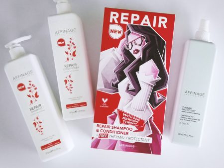 Affinage Repair Shampoo, Conditioner & Free Protectant 375ml on Sale